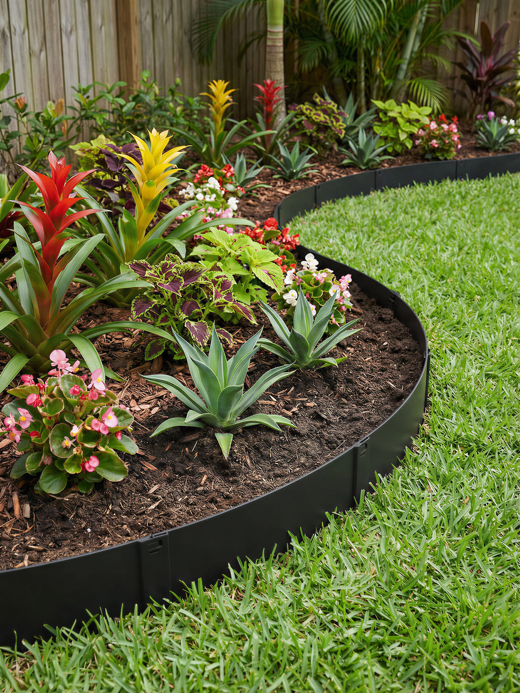 Limitador Metálico Flexível 15cm x 1mt x 1,5mm Ferrugem 6 Pç