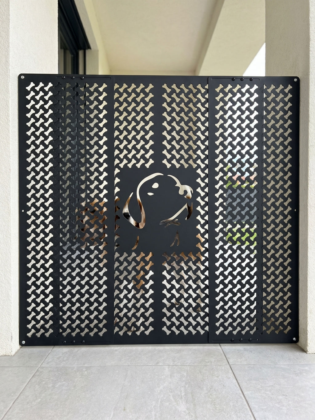 Barreira Metálica Ajustável para Pets 100x75cm Preto