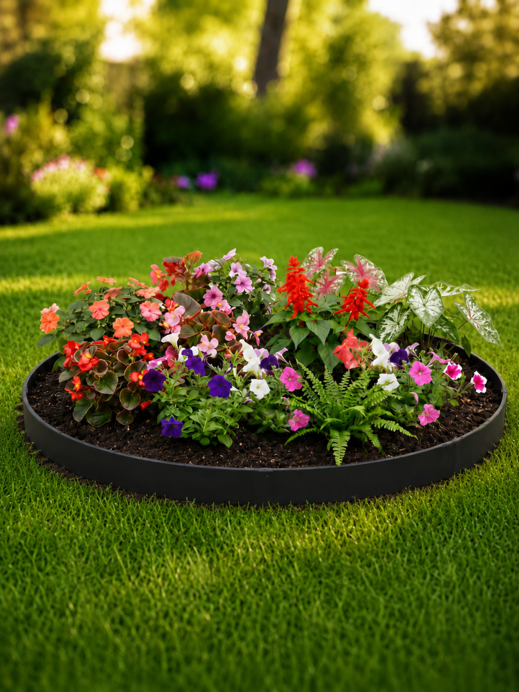 Limitador Metálico Flexível Jardim 16cm x 1,06mt Cinza 6 Pç
