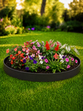 Limitador Metálico Flexível Jardim 20cm x 1,06mt Cinza 6 Pç