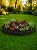 Limitador Metálico Flexível Jardim 25cm x 1mt Preto 6 Pç