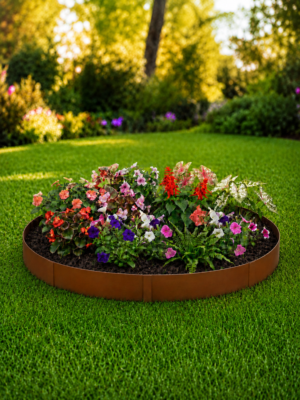 Limitador Metálico Flexível 15cm x 1mt x 1,5mm Ferrugem 6 Pç