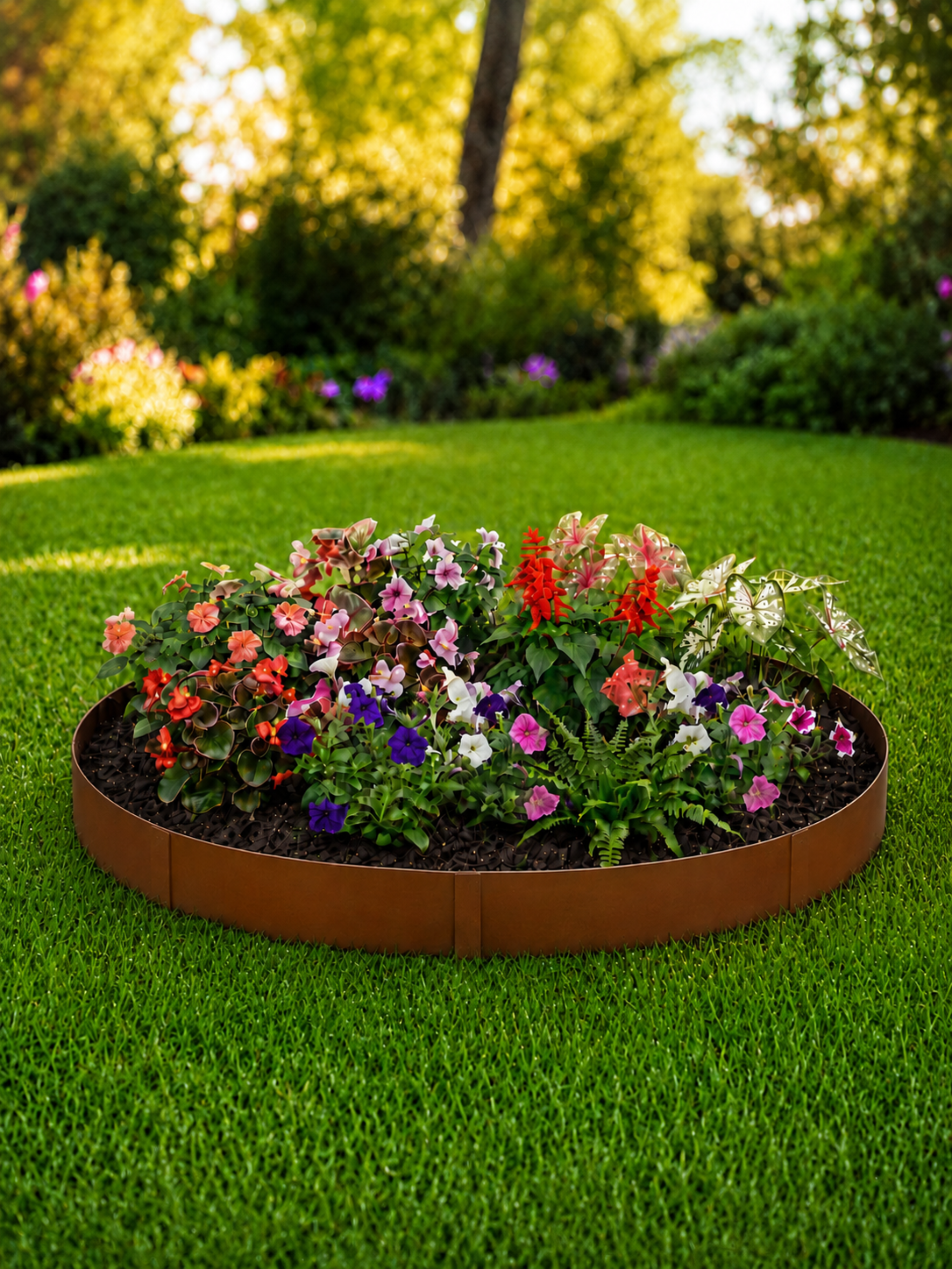 Limitador Metálico Flexível 15cm x 1mt x 1,5mm Ferrugem 6 Pç