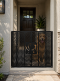 Barreira Metálica Ajustável para Pets 100x75cm Preto