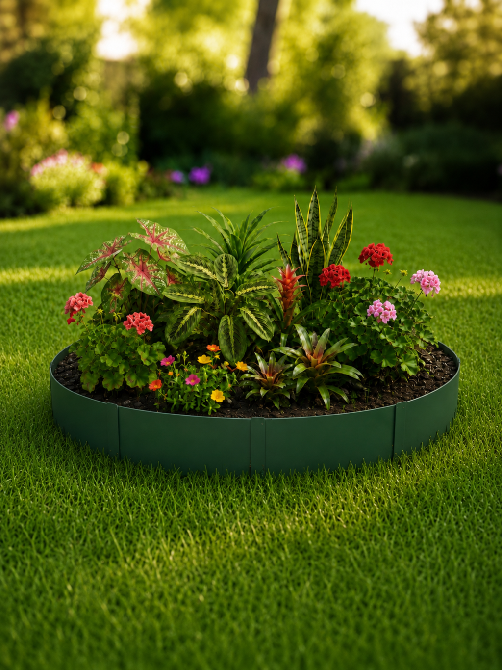 Limitador Metálico Flexível 10cm x 1mt x 1,6mm Verde 6 Pç