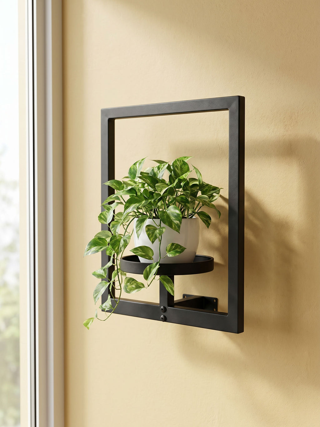 Suporte de Vasos Estilo Moldura para Parede 40x30cm Preto