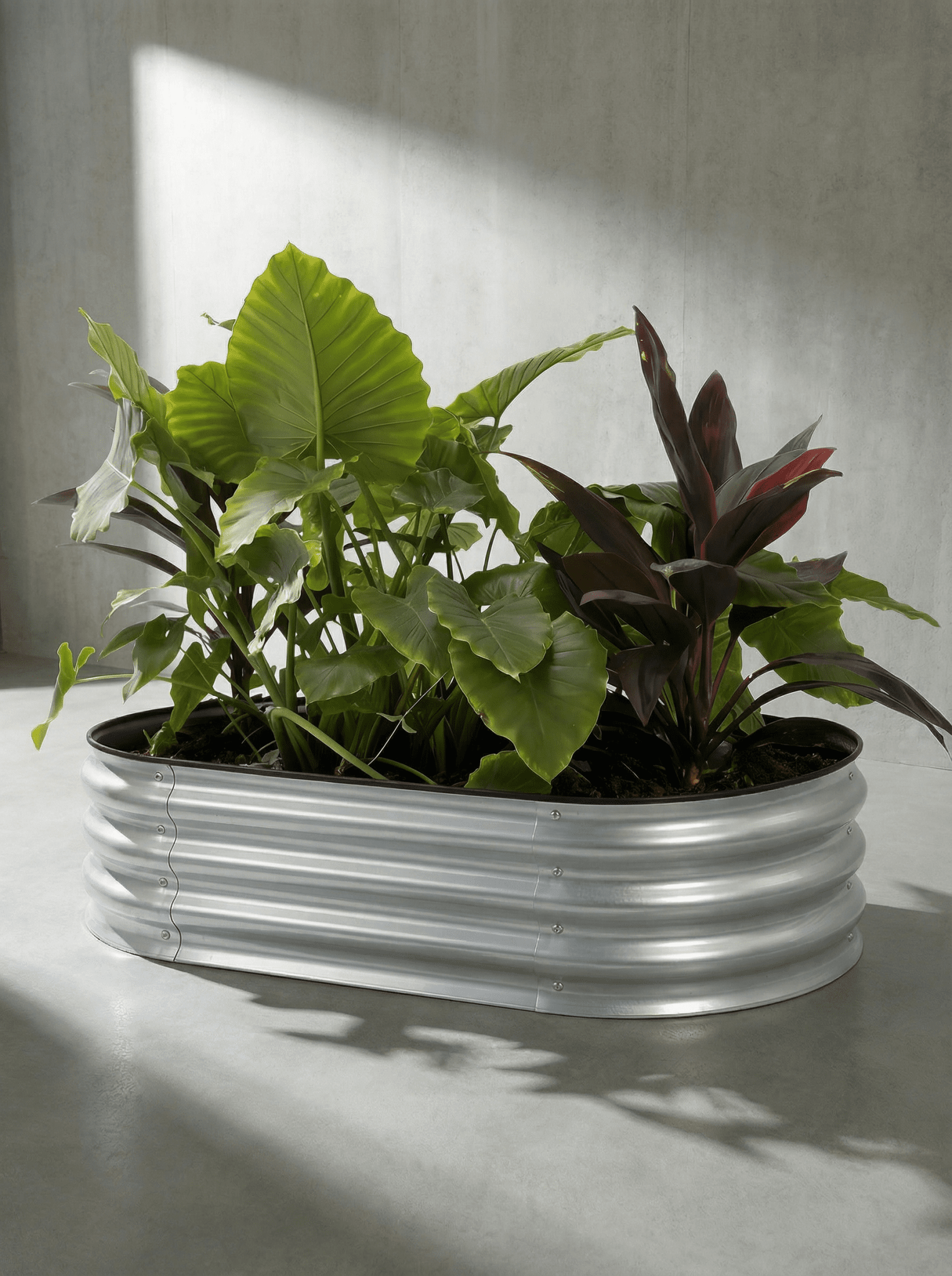 Canteiro Metálico Elevado para Jardim Oval 120x60cm - Montar & Plantar