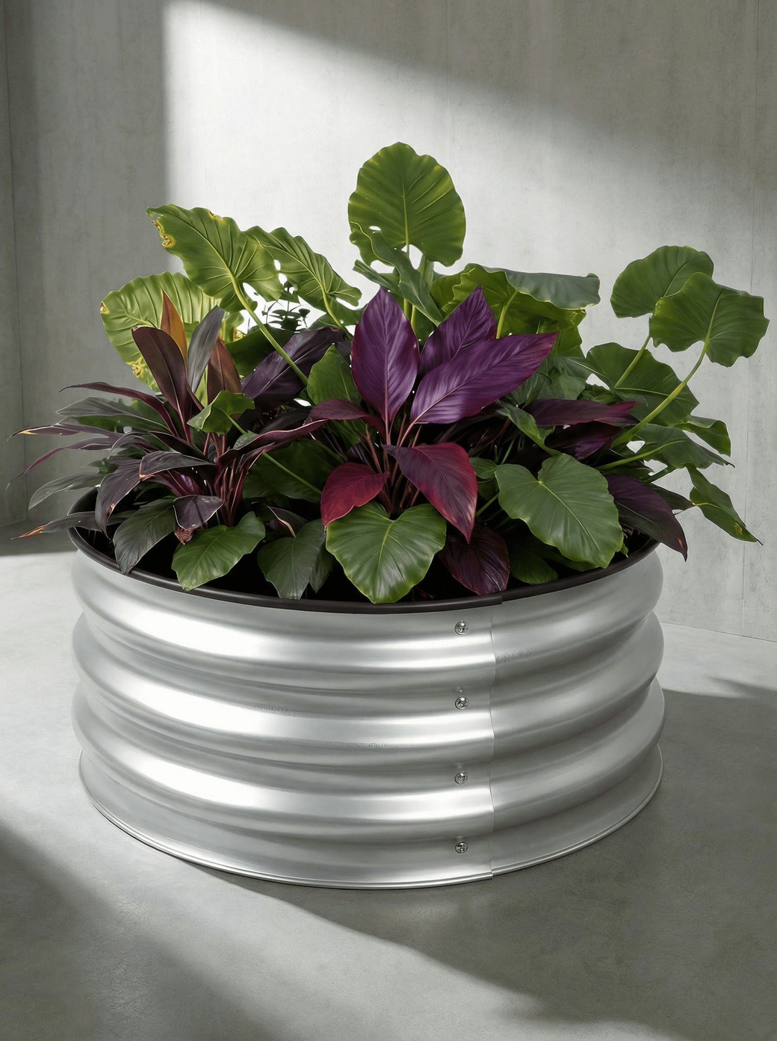 Canteiro Metálico Elevado para Jardim Redondo 60x28cm - Montar & Plantar