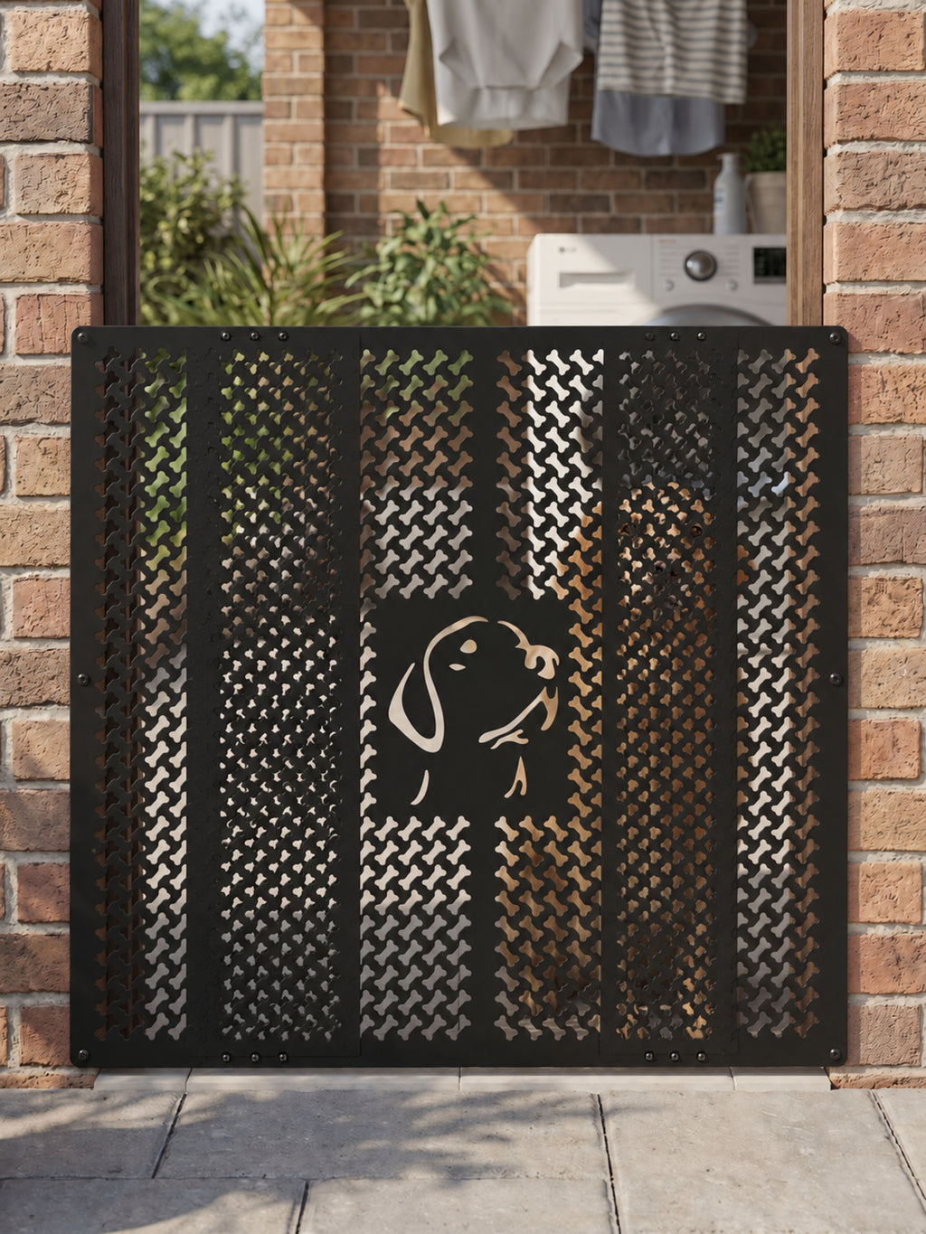 Barreira Metálica Ajustável para Pets 100x75cm Preto