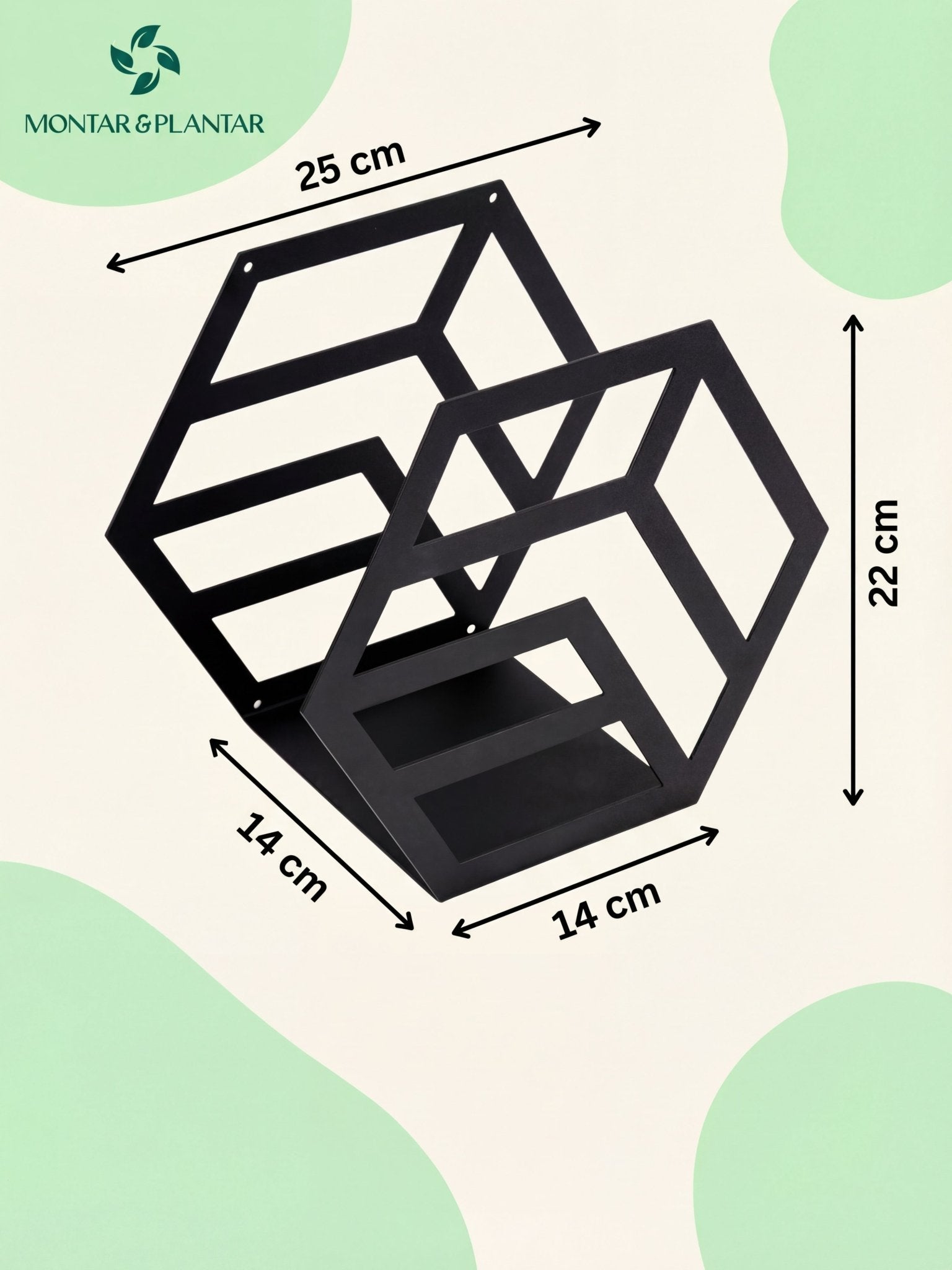 Enrolador de Mangueira em Metal para Parede 25cm Preto - Montar & Plantar