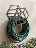 Enrolador de Mangueira em Metal para Parede 25cm Preto - Montar & Plantar