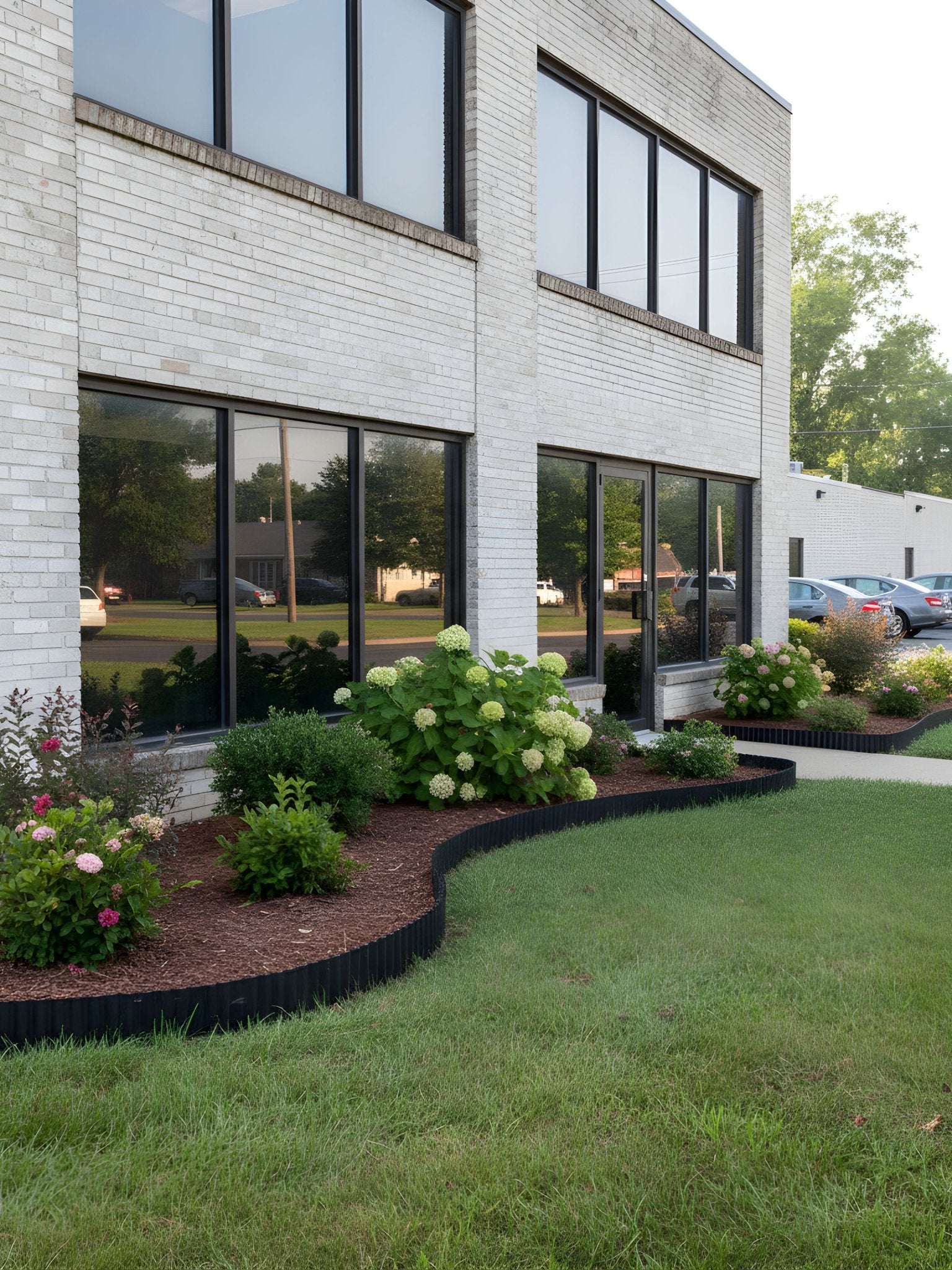 Limitador Metálico Ondulado para Jardim 15cm x 12mt Verde - Montar & Plantar