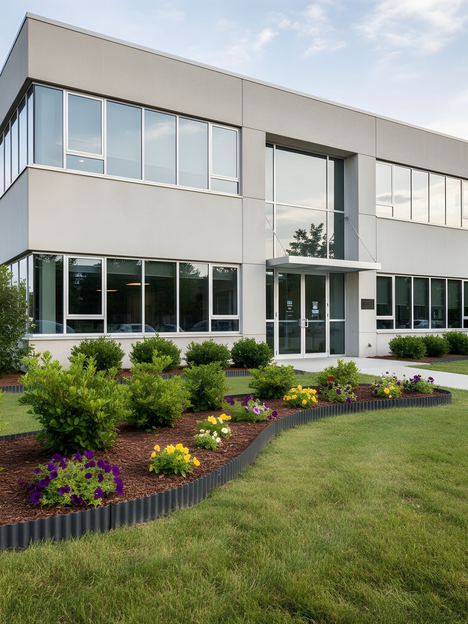 Limitador Metálico Ondulado para Jardim 20cm x 12mt Verde - Montar & Plantar