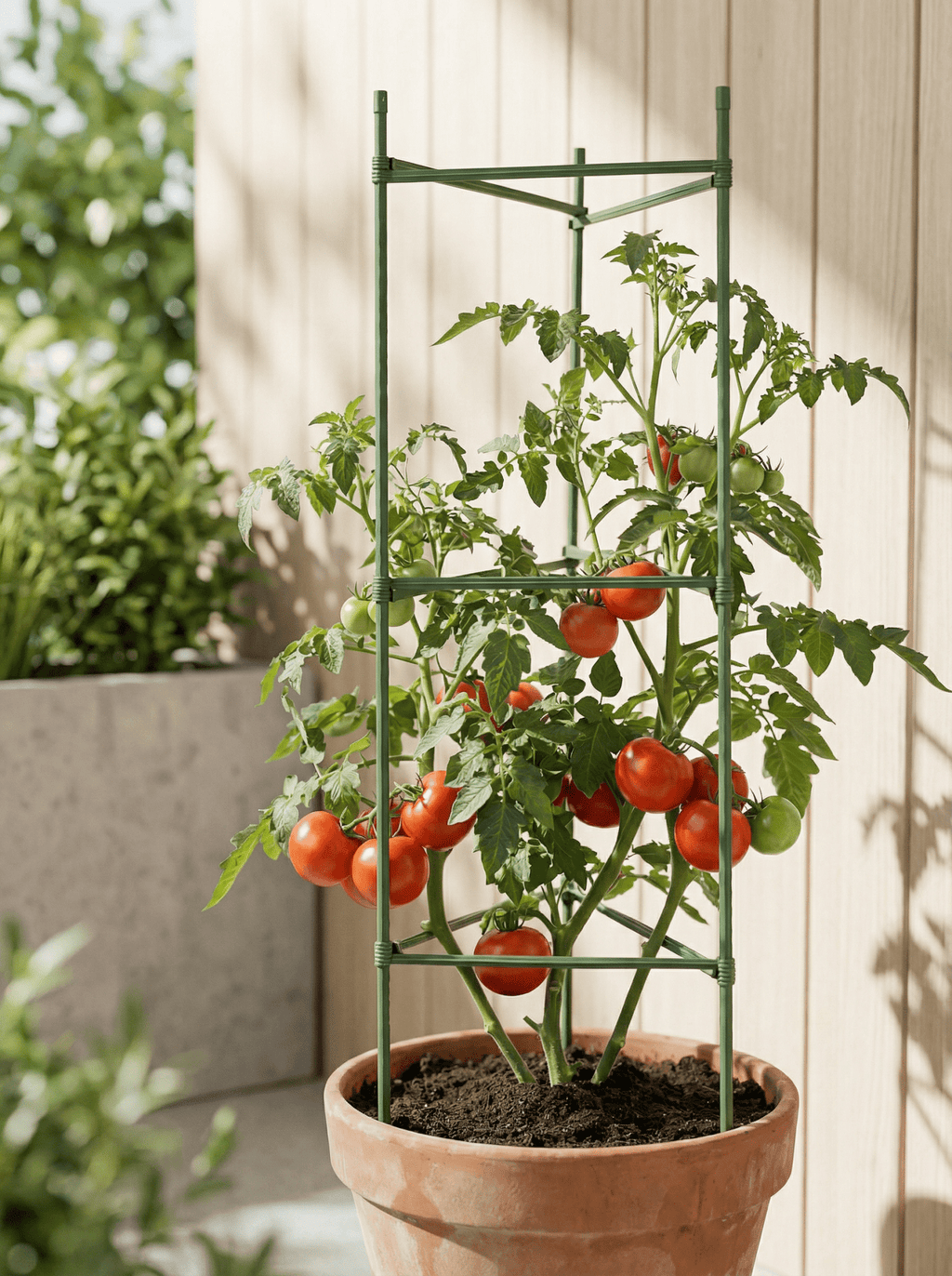 Suporte Armação Plástico para Trepadeiras Horta 120x30cm - Montar & Plantar