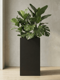Vaso Metálico para Plantas Caixa Alta 30x80cm Preto - Montar & Plantar