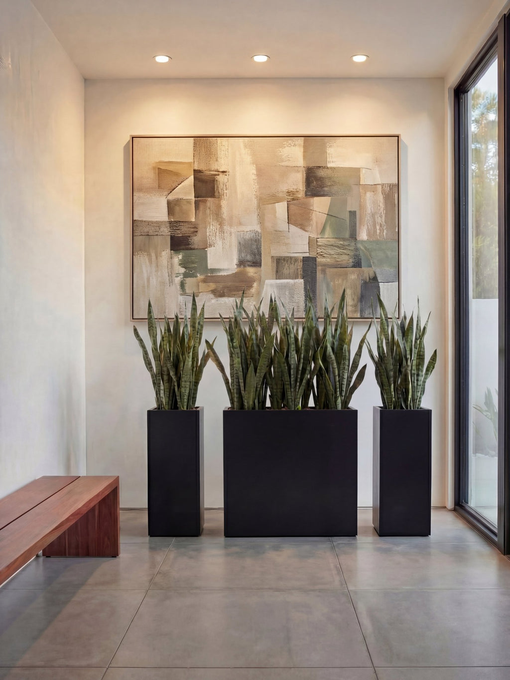 Vaso Metálico para Plantas Caixa Alta 80x80cm Preto - Montar & Plantar